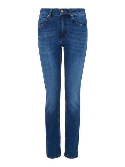 WHISTLES Ladies Faded Mid Wash Denim Blue Skinny Jeans Size W24 RRP85 BNWT