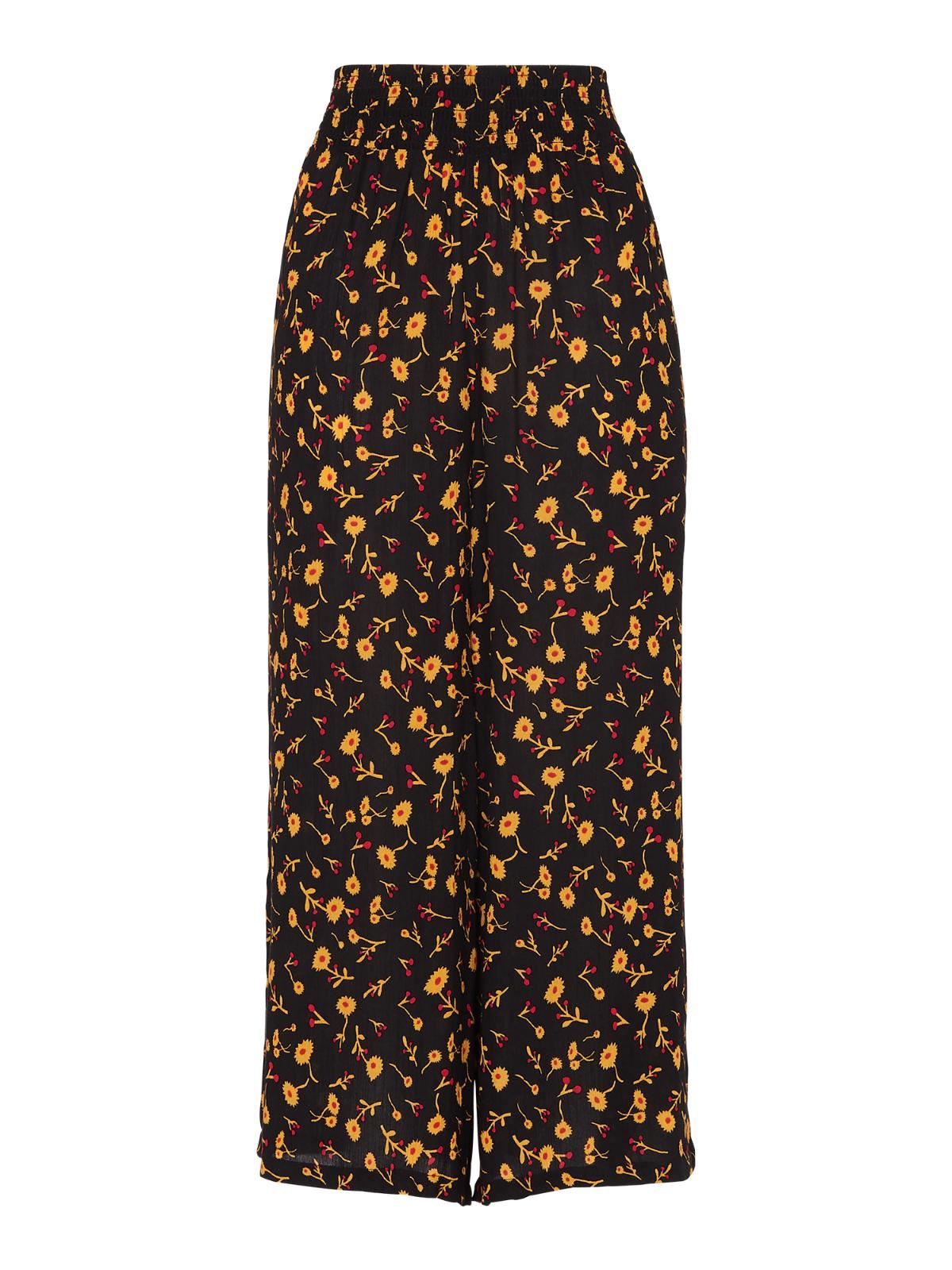 WHISTLES Ladies Aster Floral Print Cropped Trousers Black/Multi UK6 BNWT RRP99
