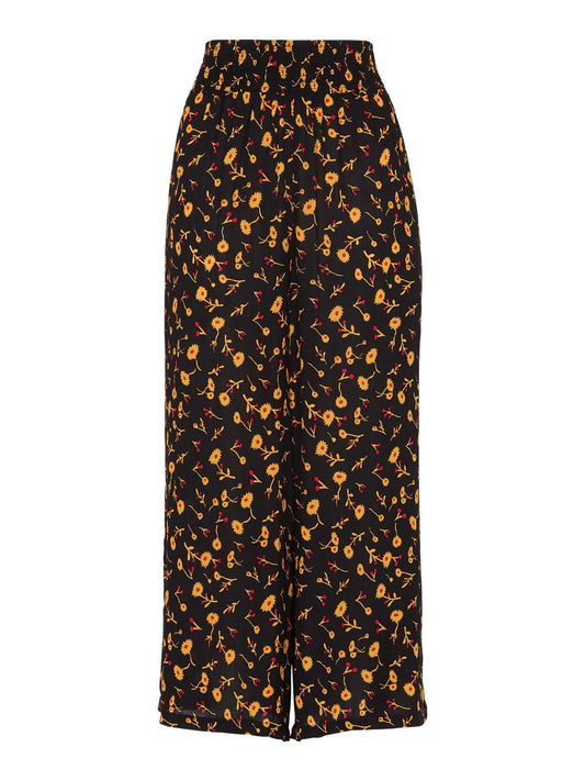 WHISTLES Ladies Aster Floral Print Cropped Trousers Black/Multi UK6 BNWT RRP99