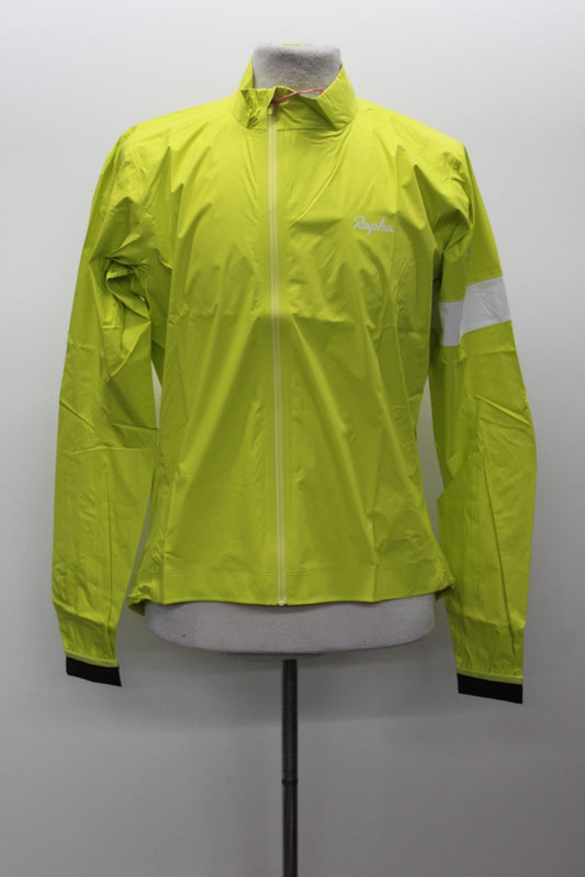RAPHA Men's Yellow Hi Vis Zip Front Cycling Core Rain Jacket II Size XL BNWT