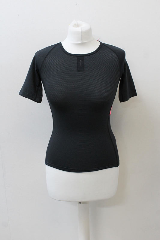 RAPHA Ladies Brevet Short Sleeve Cycling Base Layer Top Black XS BNWT RRP60