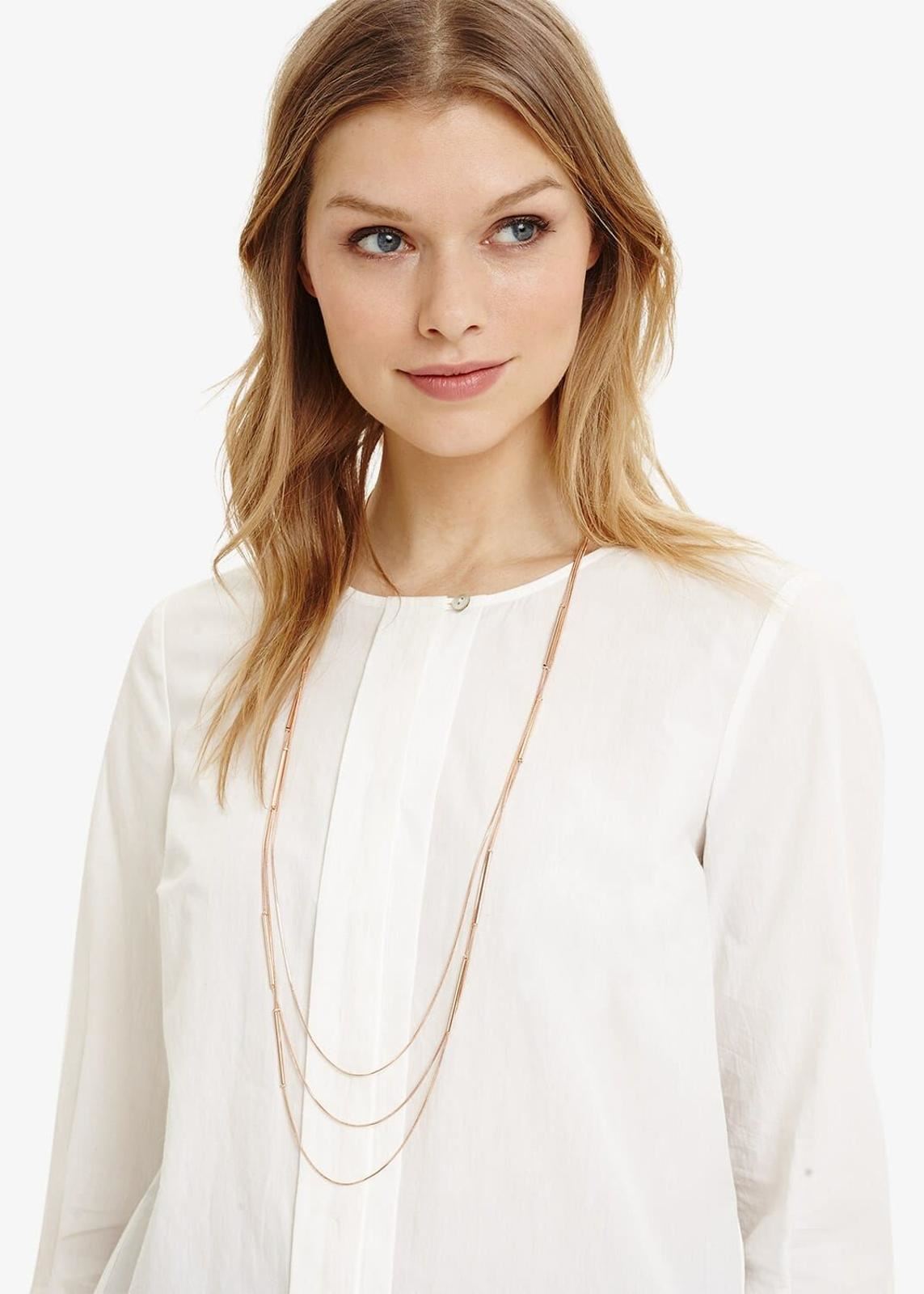 Phase Eight Natalie Triple Row Long Necklace Rose Gold RRP29