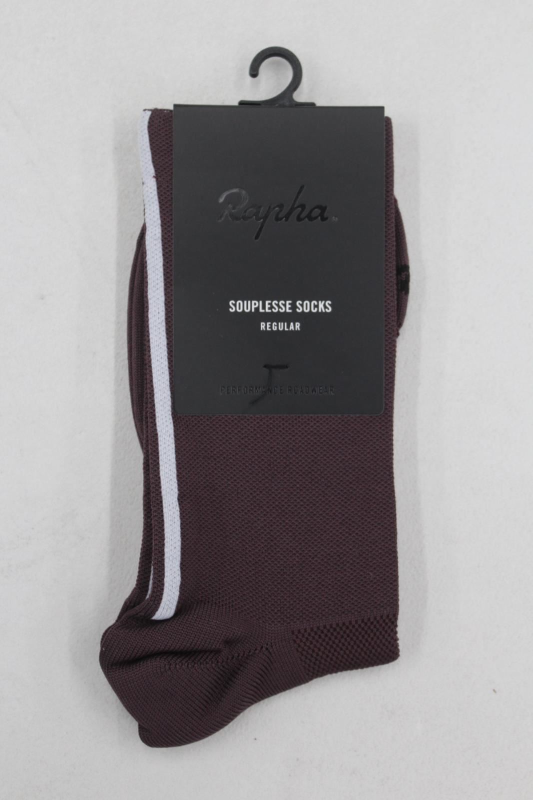RAPHA Ladies Brown Meryl Skinlife Regular Length Souplesse Cycling Socks M BNWT
