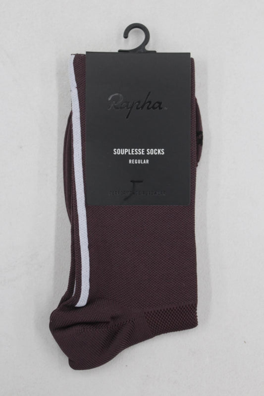 RAPHA Ladies Brown Meryl Skinlife Regular Length Souplesse Cycling Socks M BNWT