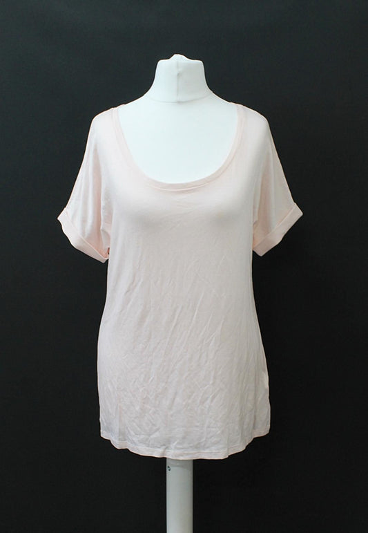 PHASE EIGHT Ladies Paloma Posh Bellini Pink Short Sleeve T-Shirt UK8 RRP35 NEW