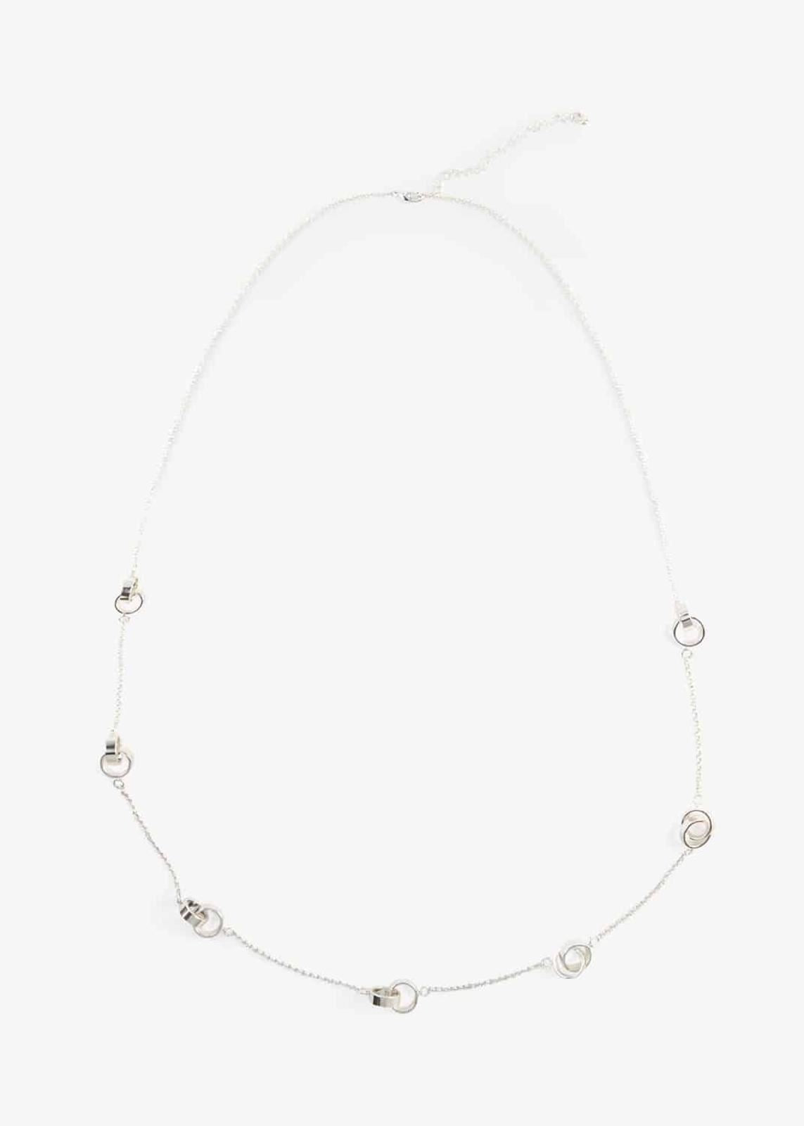 Phase Eight Aoife Link Rope Necklace Silver RRP29