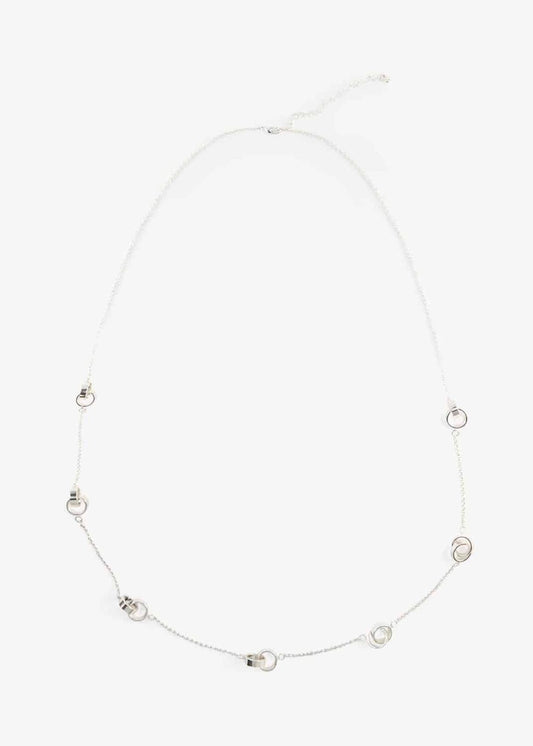 Phase Eight Aoife Link Rope Necklace Silver RRP29