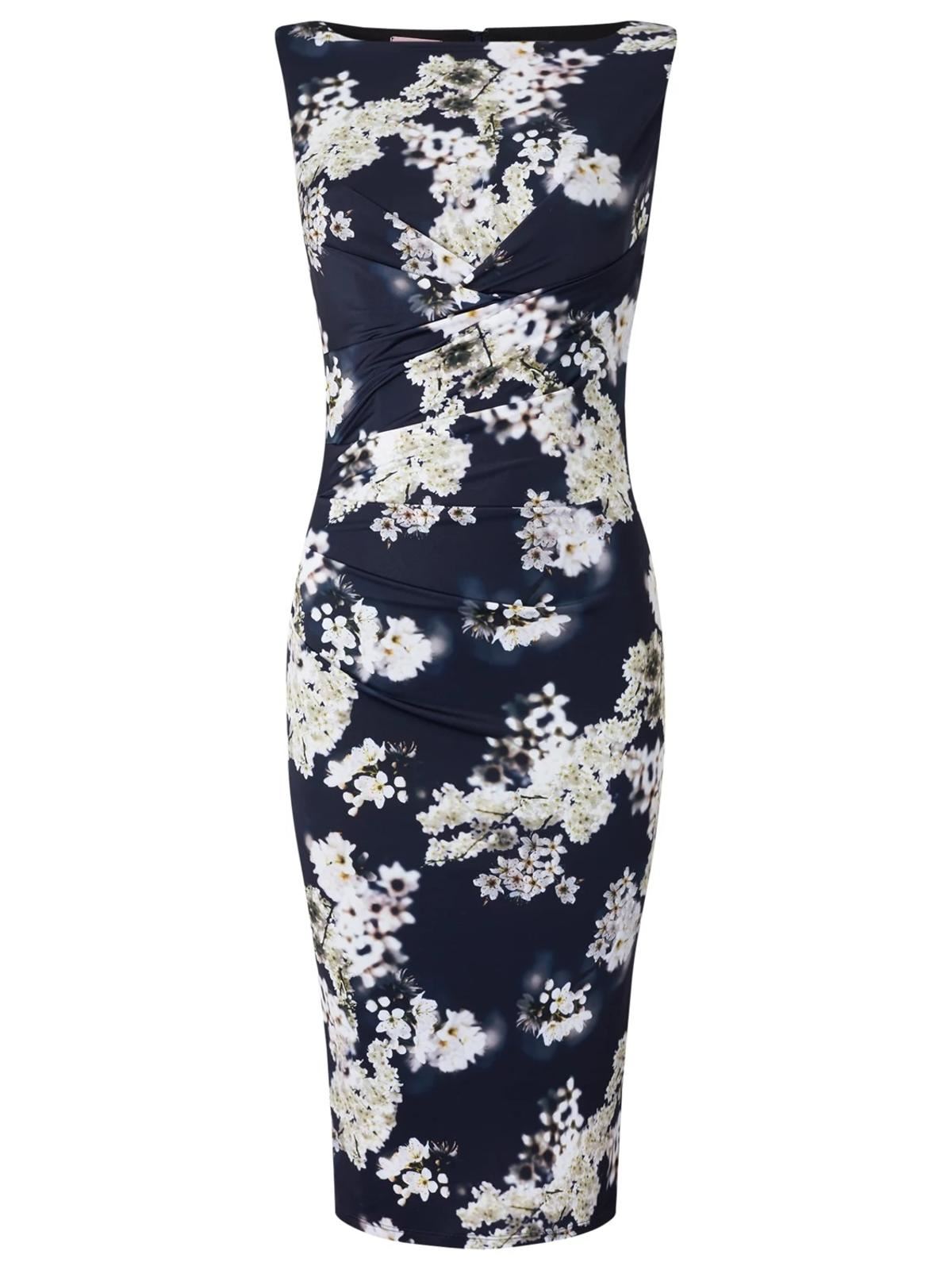 PHASE EIGHT Ladies Coraline Blossom Dress Navy Blue/Ivory UK12 BNWT RRP99