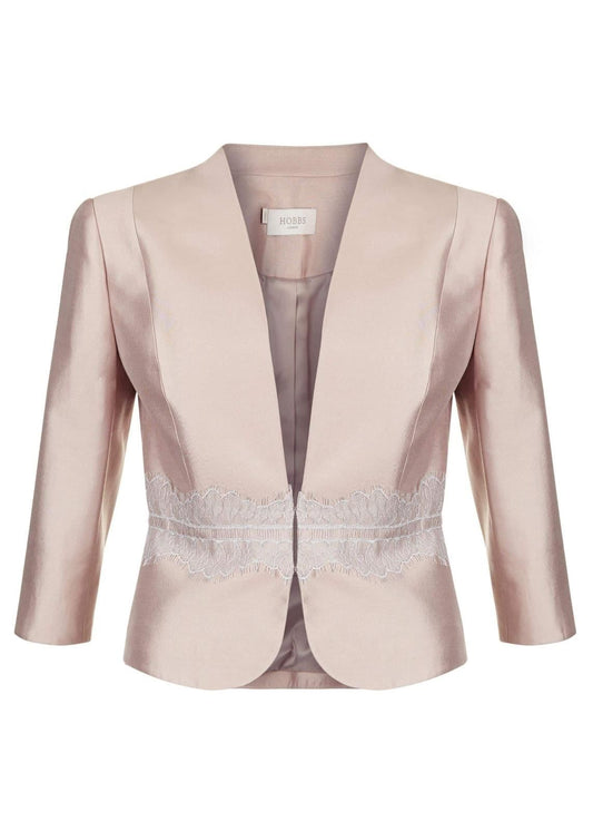 Hobbs Wool Fran Blazer Jacket Oyster Size UK10 RRP199