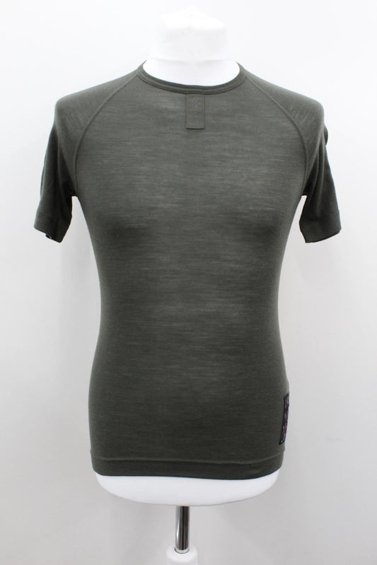 RAPHA Men's Dark Green Scoop Neck Short Sleeve Super Stretch Base Layer XS BNWT