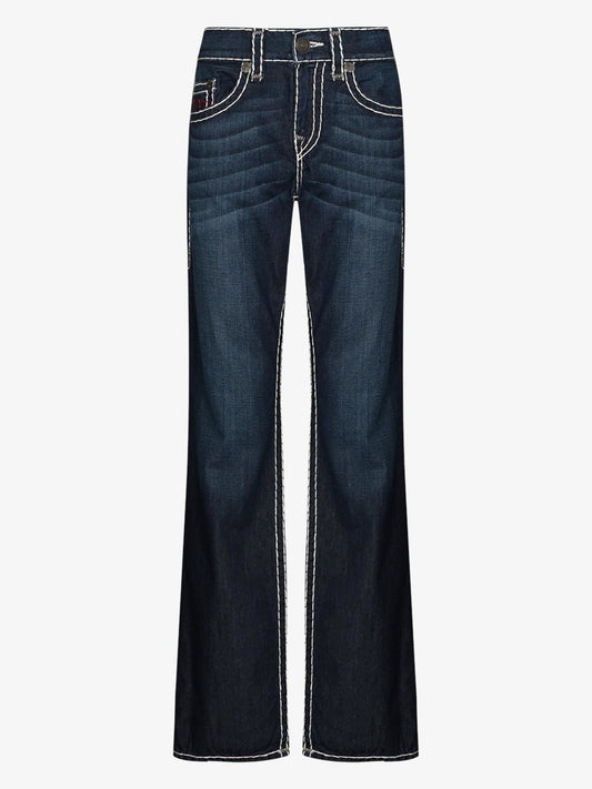 TRUE RELIGION Men's Murky Tide Blue Denim Jeans Ricky Straight W40 BNWT RRP229