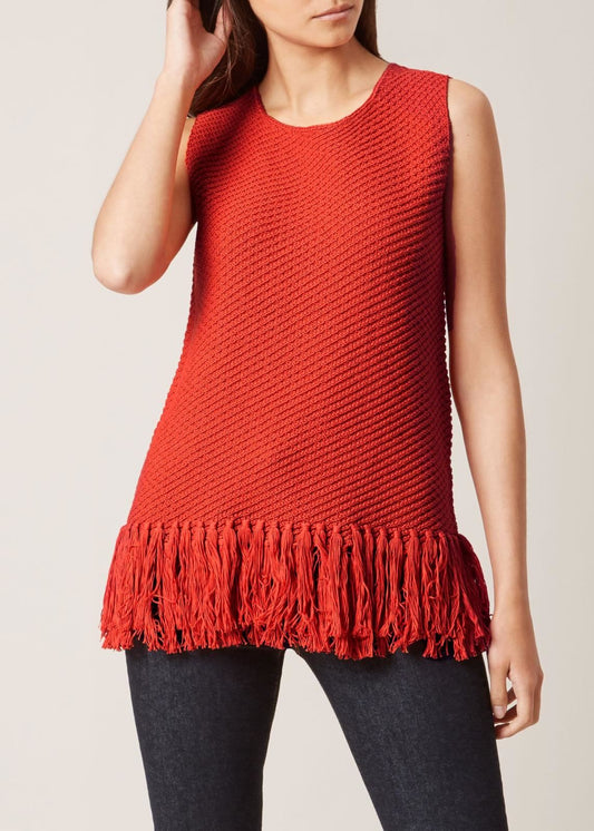 Hobbs Bianca Sweater Jumper Pullover Burnt Orange M RRP99