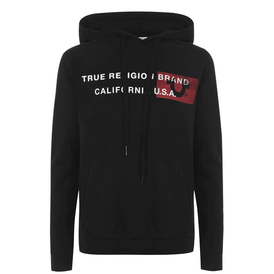 TRUE RELIGION Men's Black California Hooded Pullover Jumper Size XS BNWT RRP149