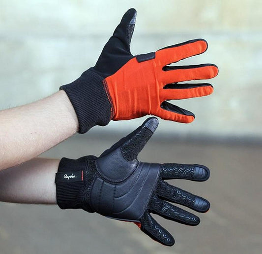RAPHA Men's Merino Full Finger Cycling Gloves Orange Size XXS BNWT RRP70