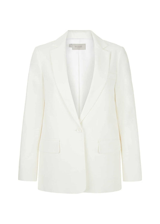 Hobbs Posey Blazer Jacket White Size UK10 RRP189