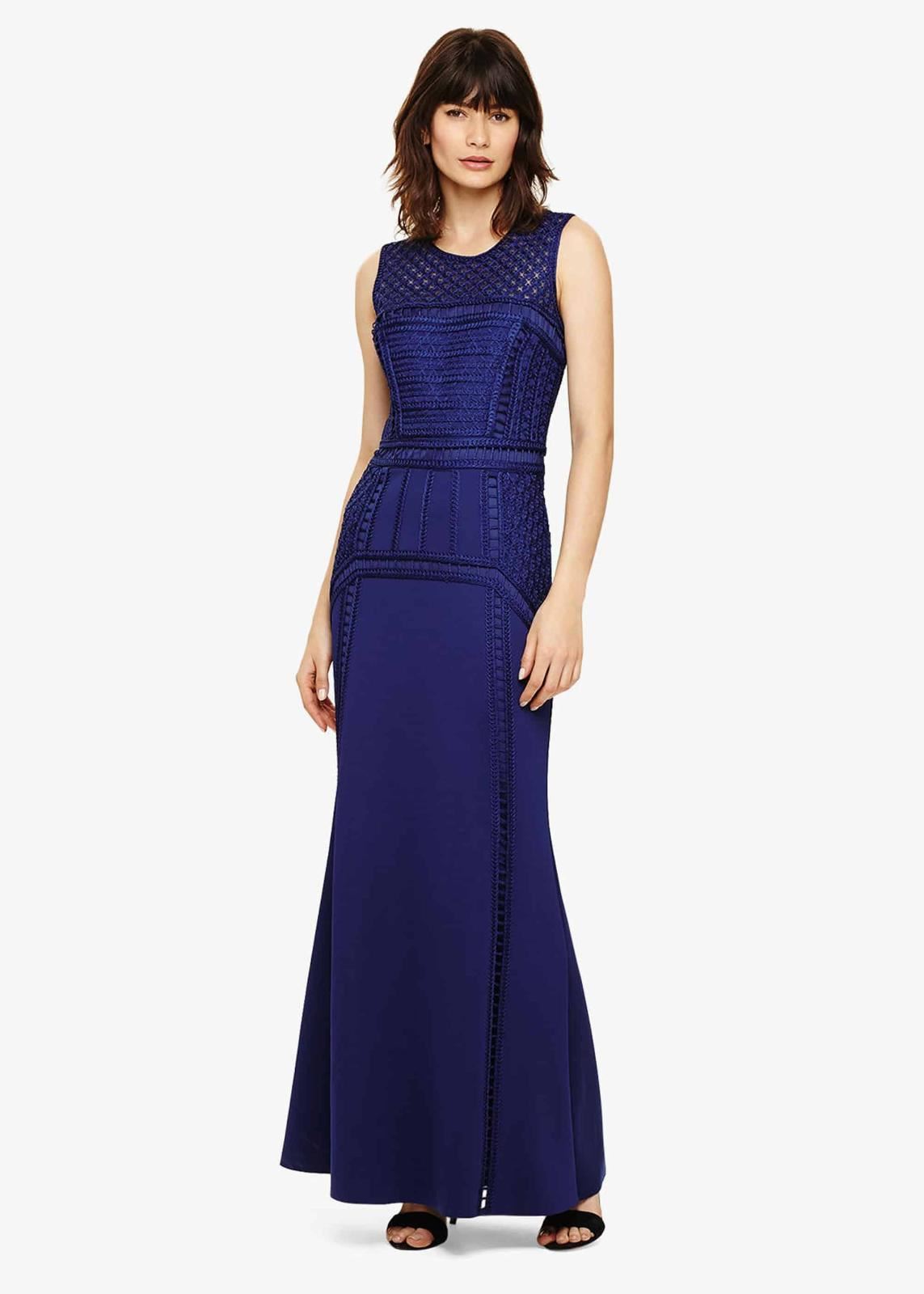 Phase Eight Davina Maxi Long Dress Cobalt Size UK14 RRP325