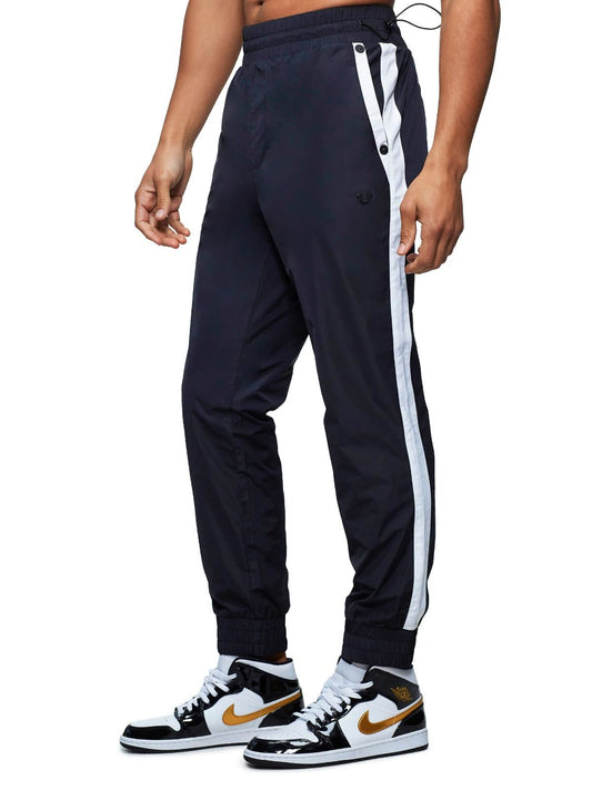 TRUE RELIGION Men's Black White Panelled Jogger Casual Trousers M RRP199 BNWT
