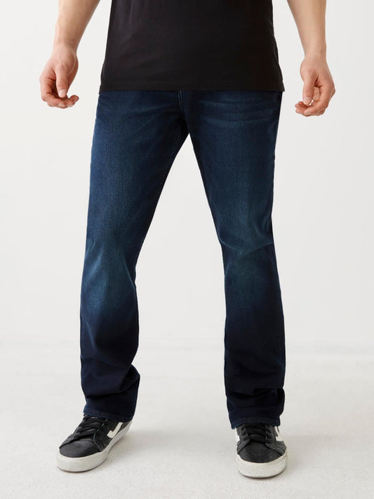 TRUE RELIGION Men's Deep Blue Ricky No Flap Single End Jeans W30 RRP149 BNWT