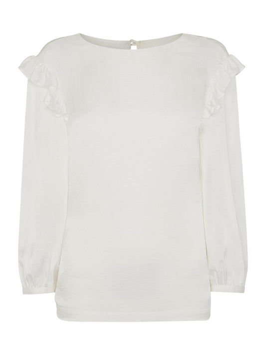 WHISTLES Ladies Ivory Multicolour Ellahay Hammered Satin Top UK6 RRP 89.00 BNWT