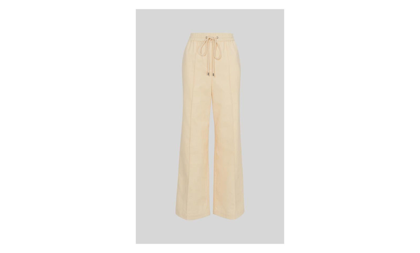 WHISTLES Ladies Ivory Cotton Corduroy Drawstring Wide Leg Jogger UK12 BNW RRP139