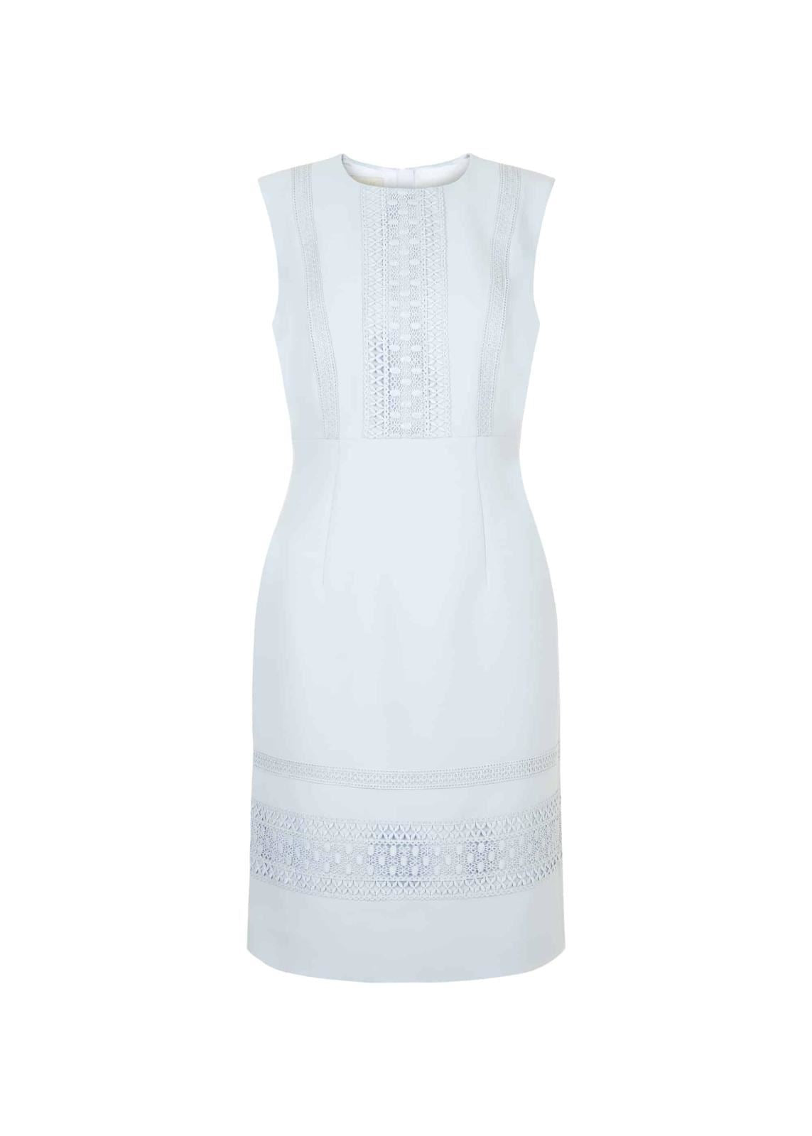 Hobbs Evadine Shift Dress Duck Egg Blue Size UK14 RRP169