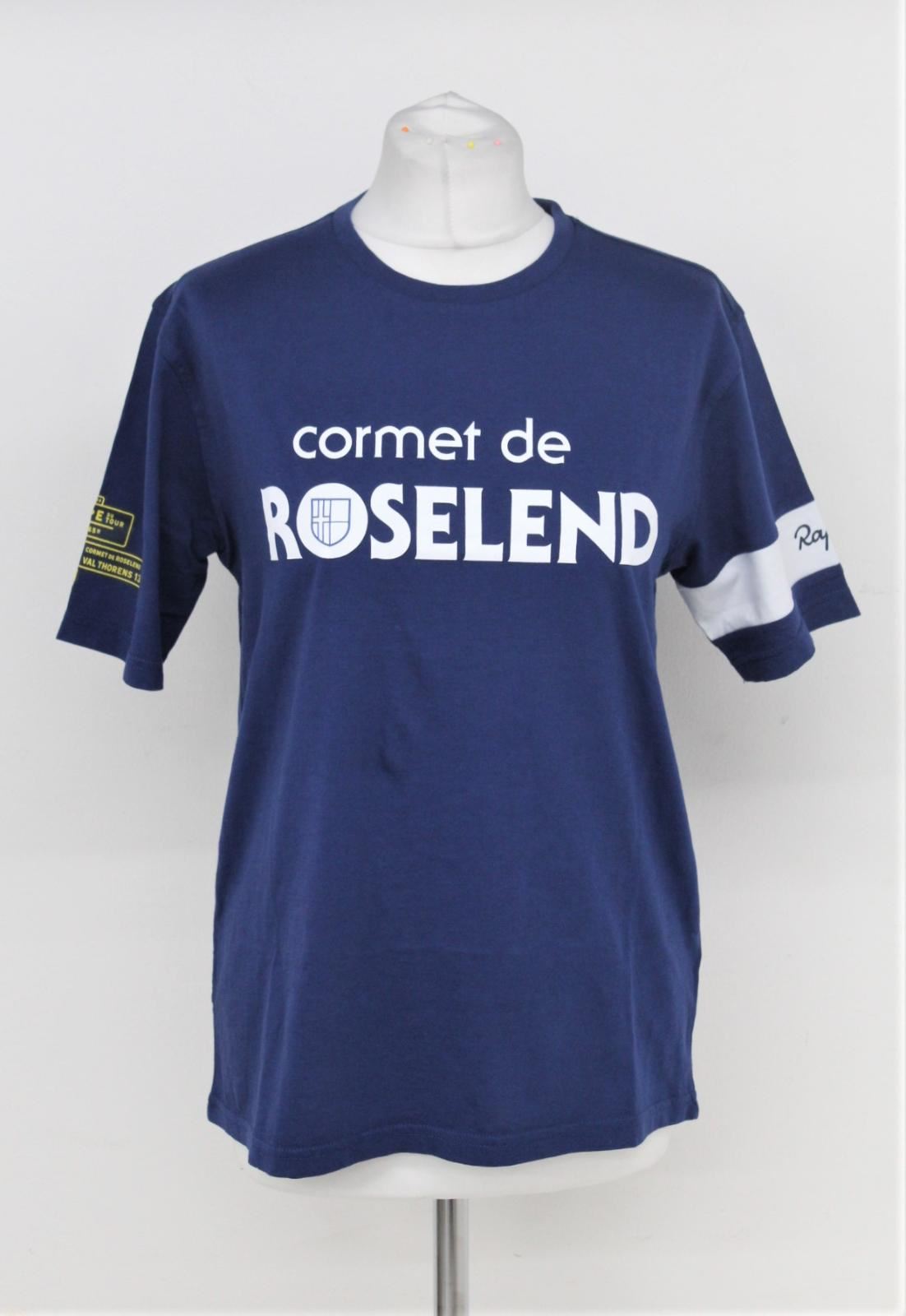 RAPHA Ladies Blue Short Sleeve Cormet De Roselend Etape Cycling T-Shirt L BNWT