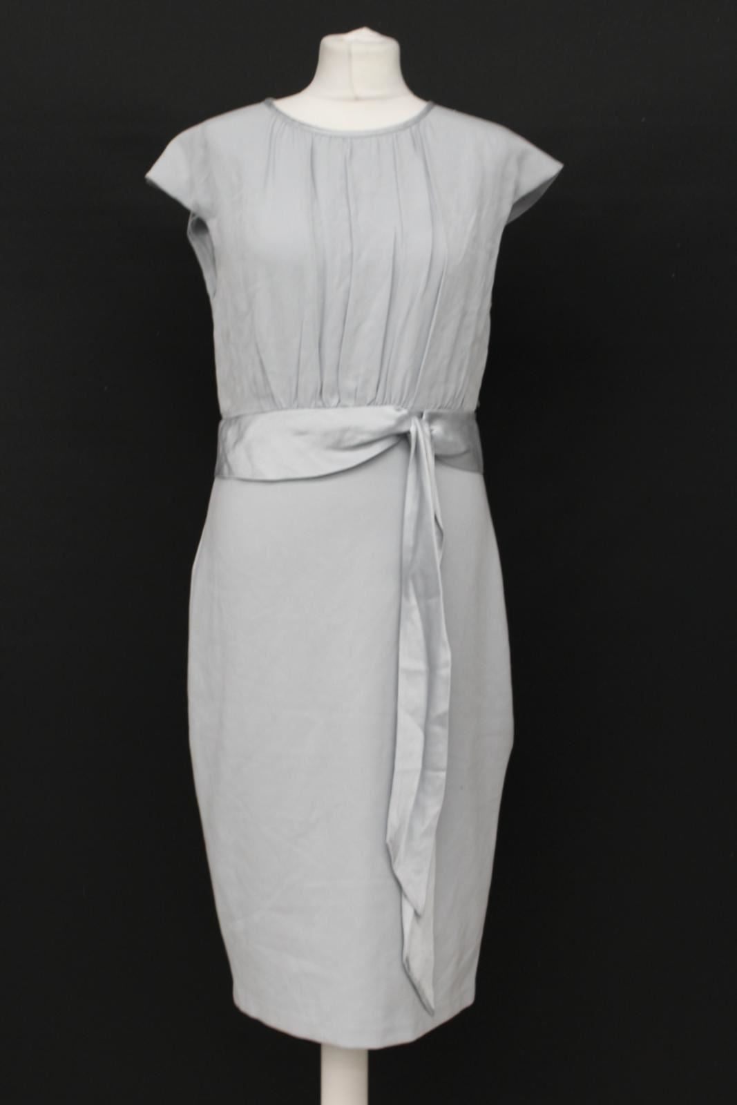 PHASE EIGHT Ladies Pale Blue Haidie Contrast Sheath Dress UK12 RRP130 BNWT