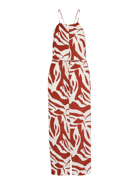 WHISTLES Ladies Multicolour Graphic Zebra Strappy Jumpsuit UK4 RRP189 NEW