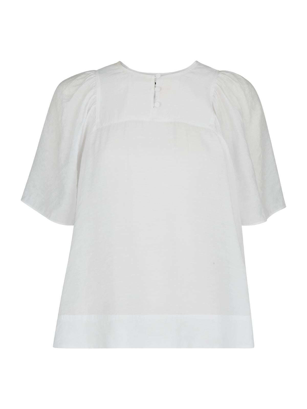 WHISTLES Ladies Charlee Tunic Top White Short Sleeve Crew Neck UK6 BNWT RRP79