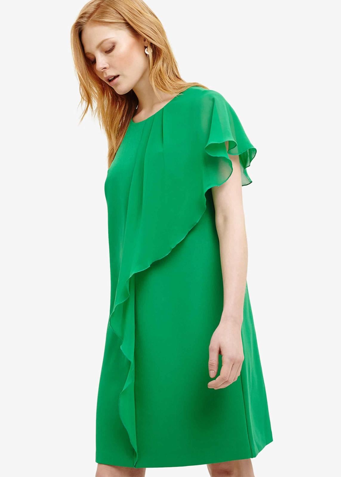 Phase Eight Morganna Frill Shift Dress Parakeet Size UK12 RRP89