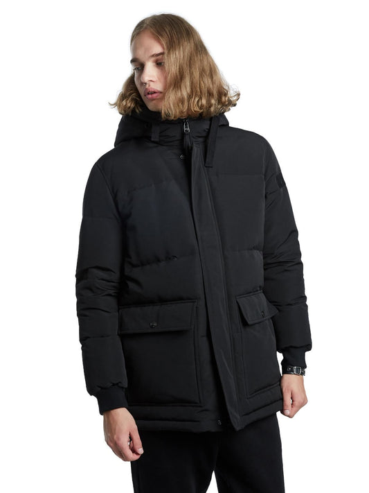 True Religion Men's Black Quilted Outerwear Down Parka Size XXL RRP399 BNWT
